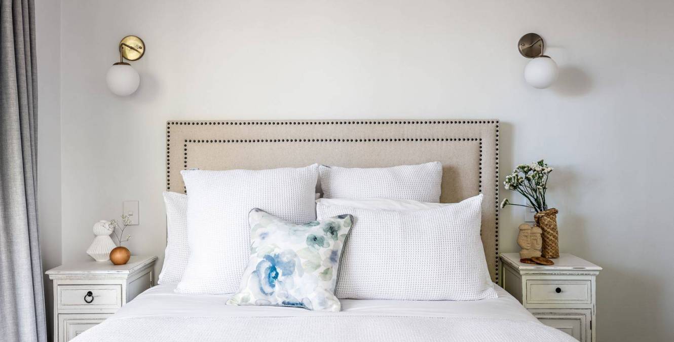 Modern bedrooms at luxury Kapiti accommodation