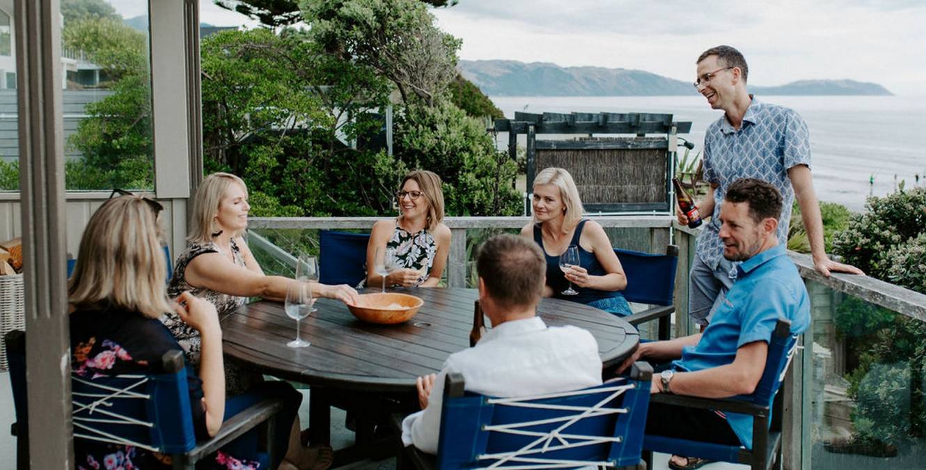 Outdoor dining at luxury accomodation